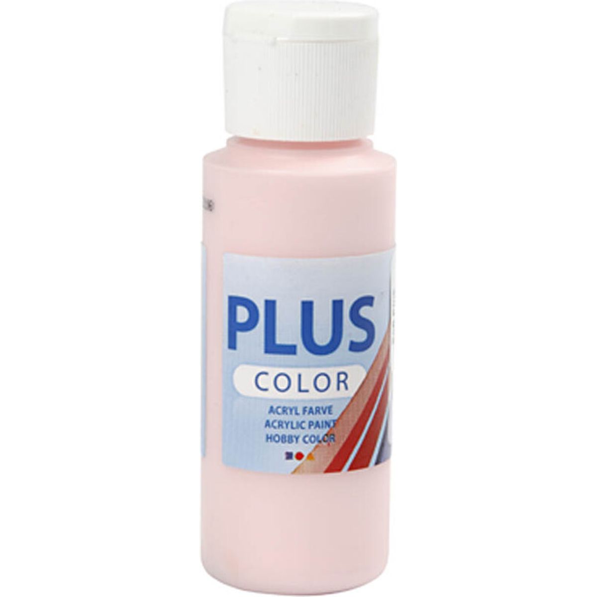 Plus Color Hobbymaling - Akrylfarve - Soft Pink - 60 Ml