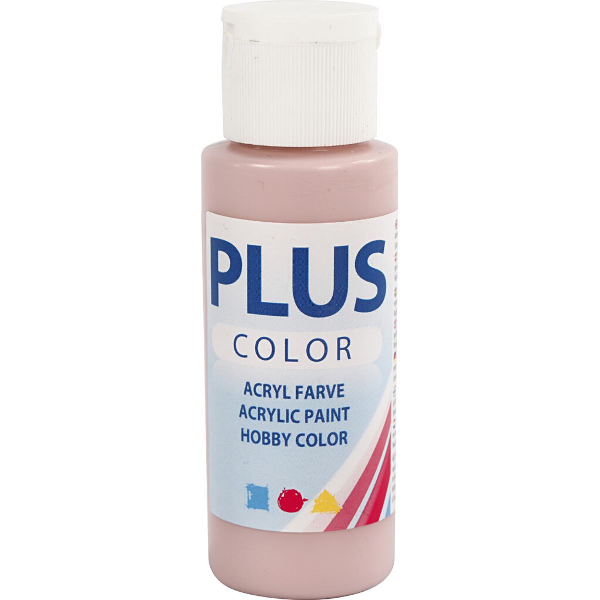 Plus Color Hobbymaling - Akrylfarve - Støvet Rosa - 60 Ml