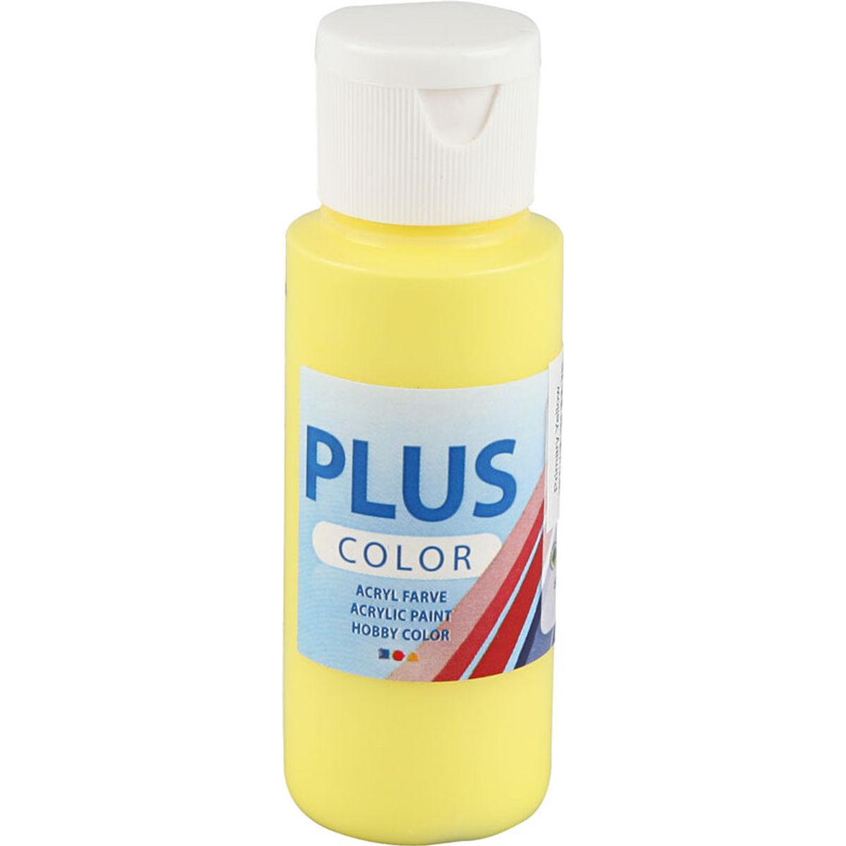 Plus Color Hobbymaling - Akrylfarve - Primær Gul - 60 Ml