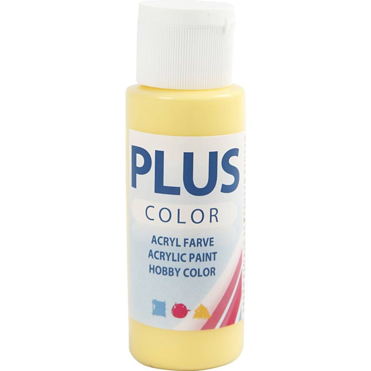 Plus Color Hobbymaling - Akrylfarve - Primrose Yellow - 60 Ml