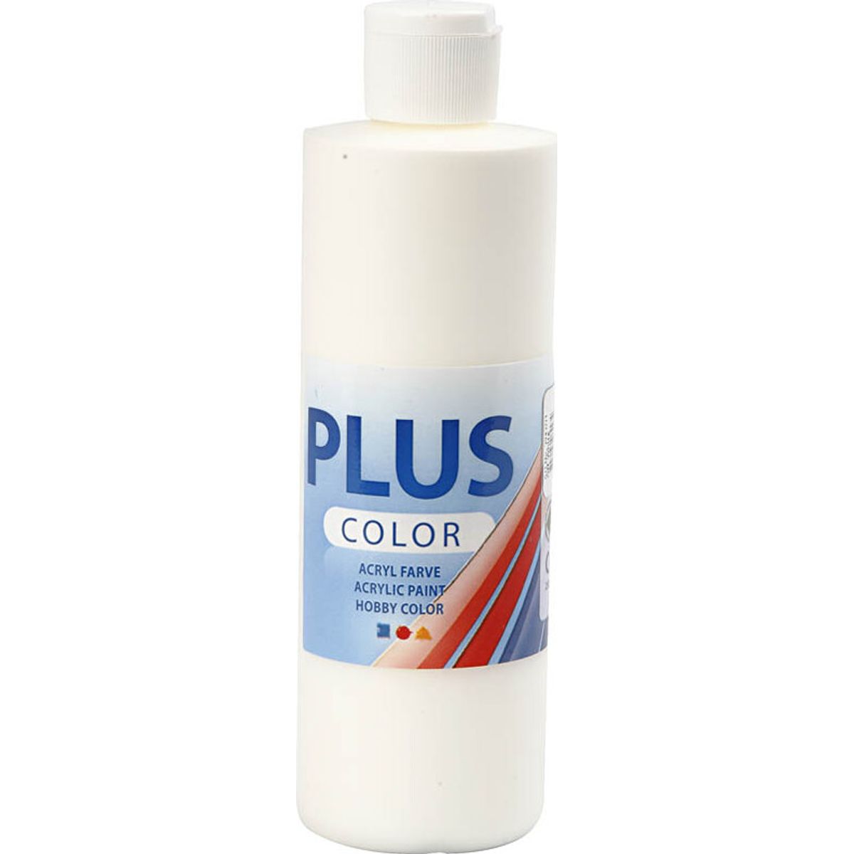 Plus Color Hobbymaling - Akrylfarve - Råhvid - 250 Ml