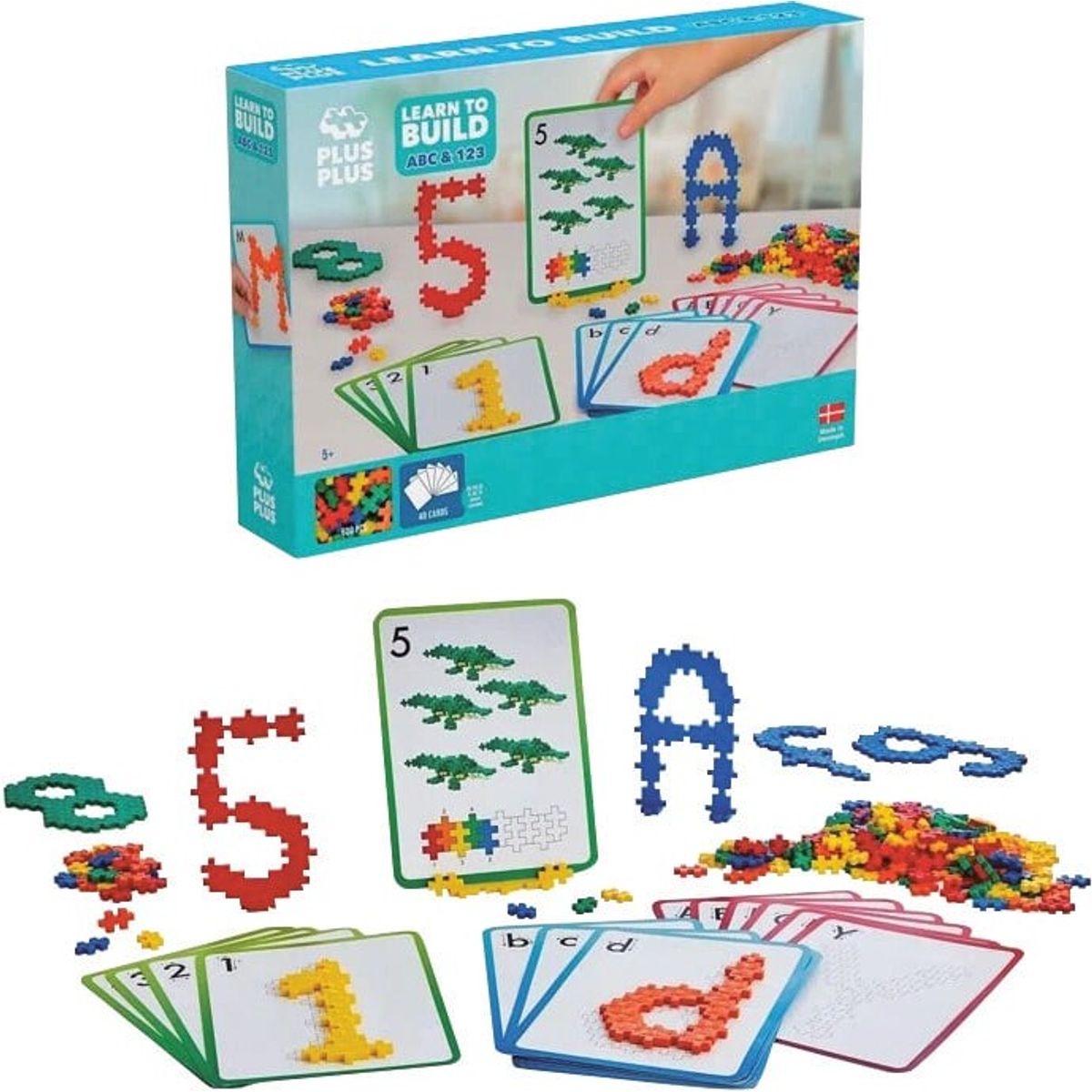 Plus Plus - Learn To Build Abc & 123 Sæt - 600 Stk