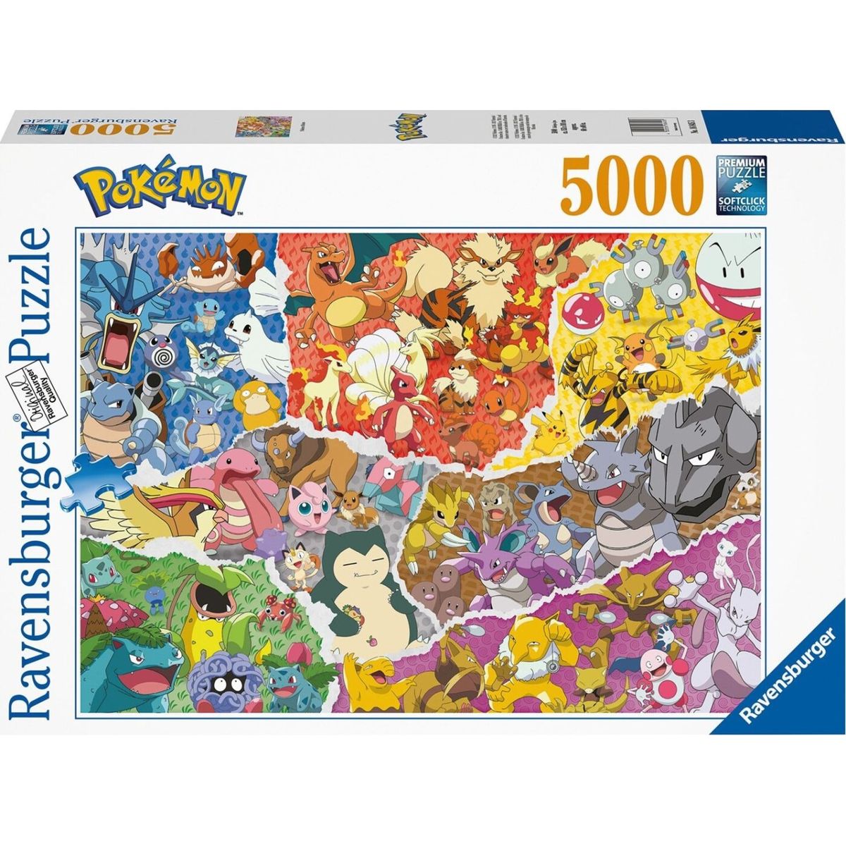 Pokémon Puslespil - 5000 Brikker - Ravensburger