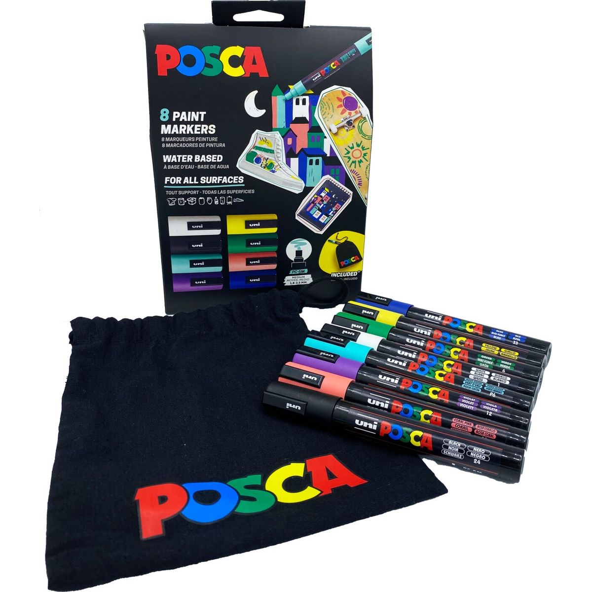 Posca - Pouch Set Pc-5m 8pcs - (401531)