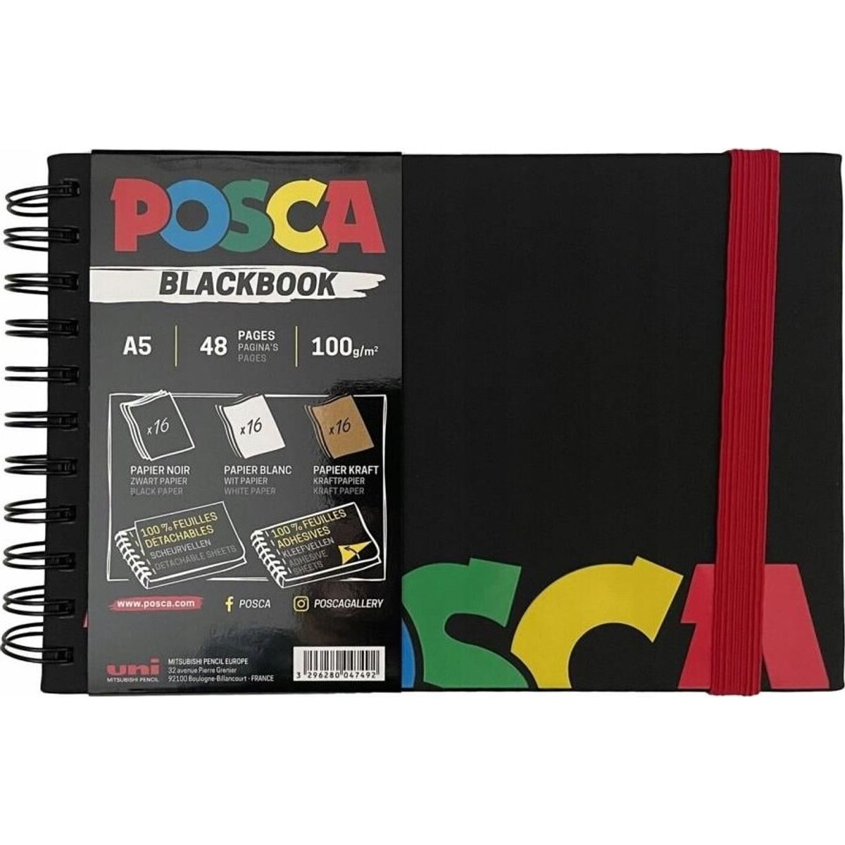 Posca - Blackbook - A5 Sketchbook - 48 Sider