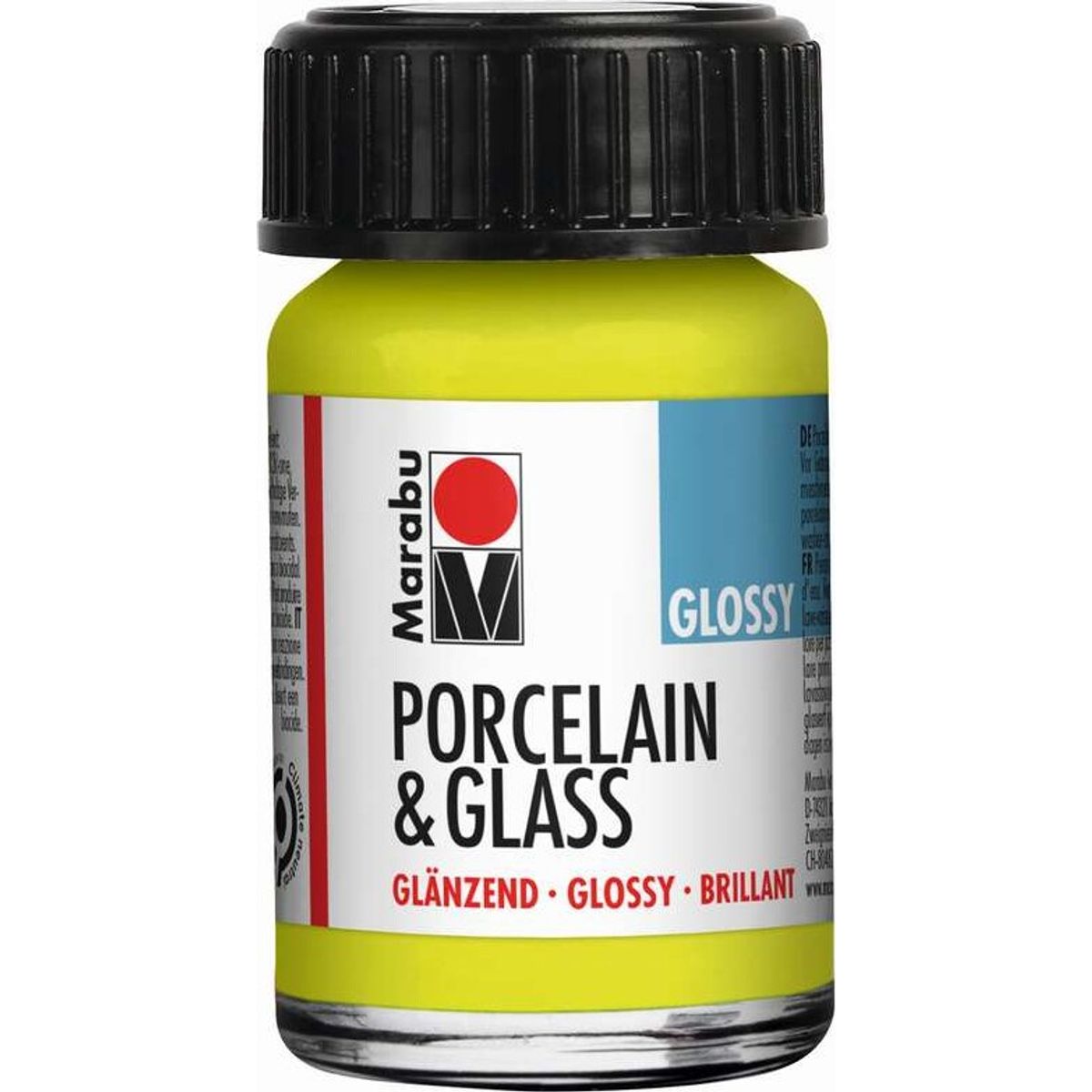 Glas Og Porcelænsmaling - Reseda - Porcelain & Glass Glossy - 15 Ml