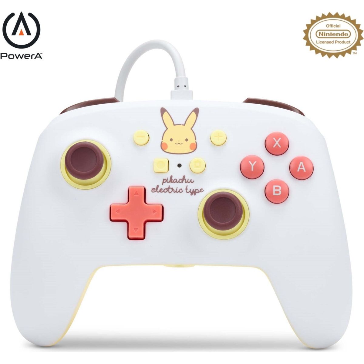 Powera - Enhanced Wired Controller Til Nintendo Switch - Pikachu