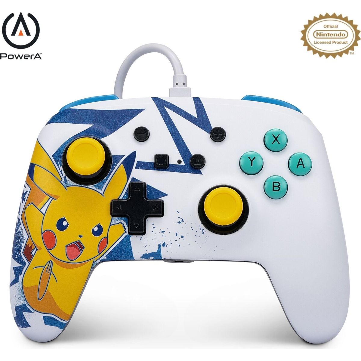 Powera Nsw Enh Wired Controller - Pikachu High Voltage