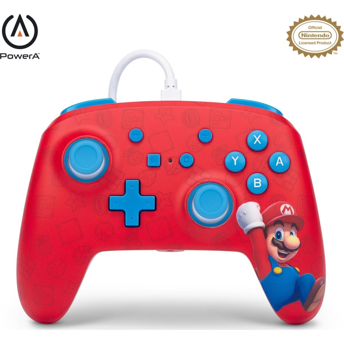 Powera - Enhanced Wired Controller Til Nintendo Switch - Mario