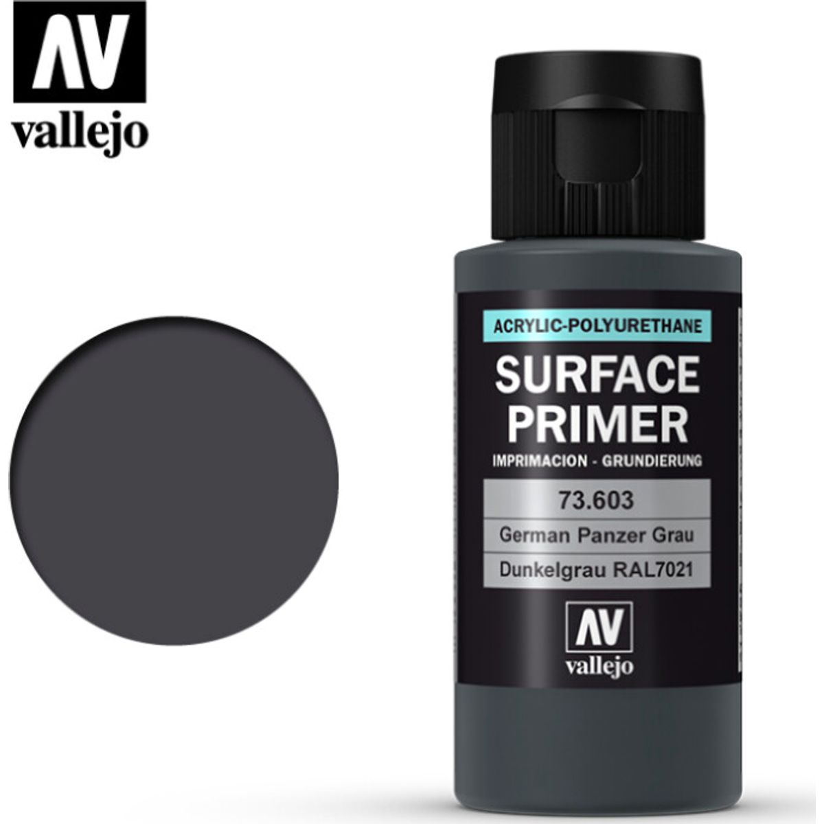 Vallejo - Surface Primer - German Panzer Grey 60 Ml