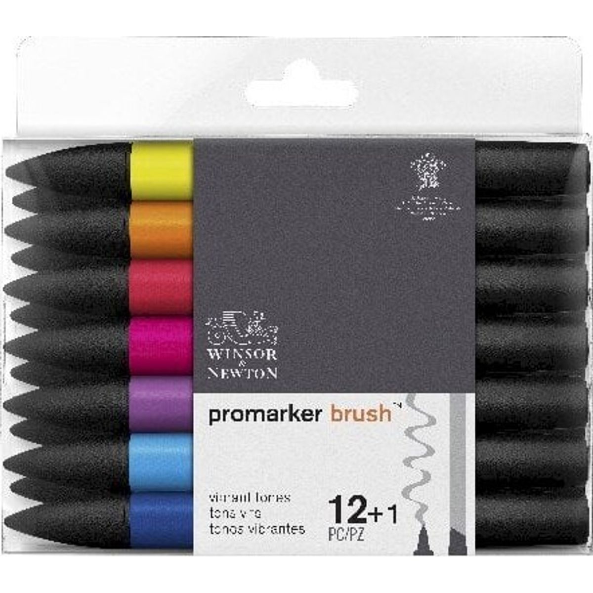 Winsor & Newton - Promarker Tusser - Levende Toner - 12 Farver