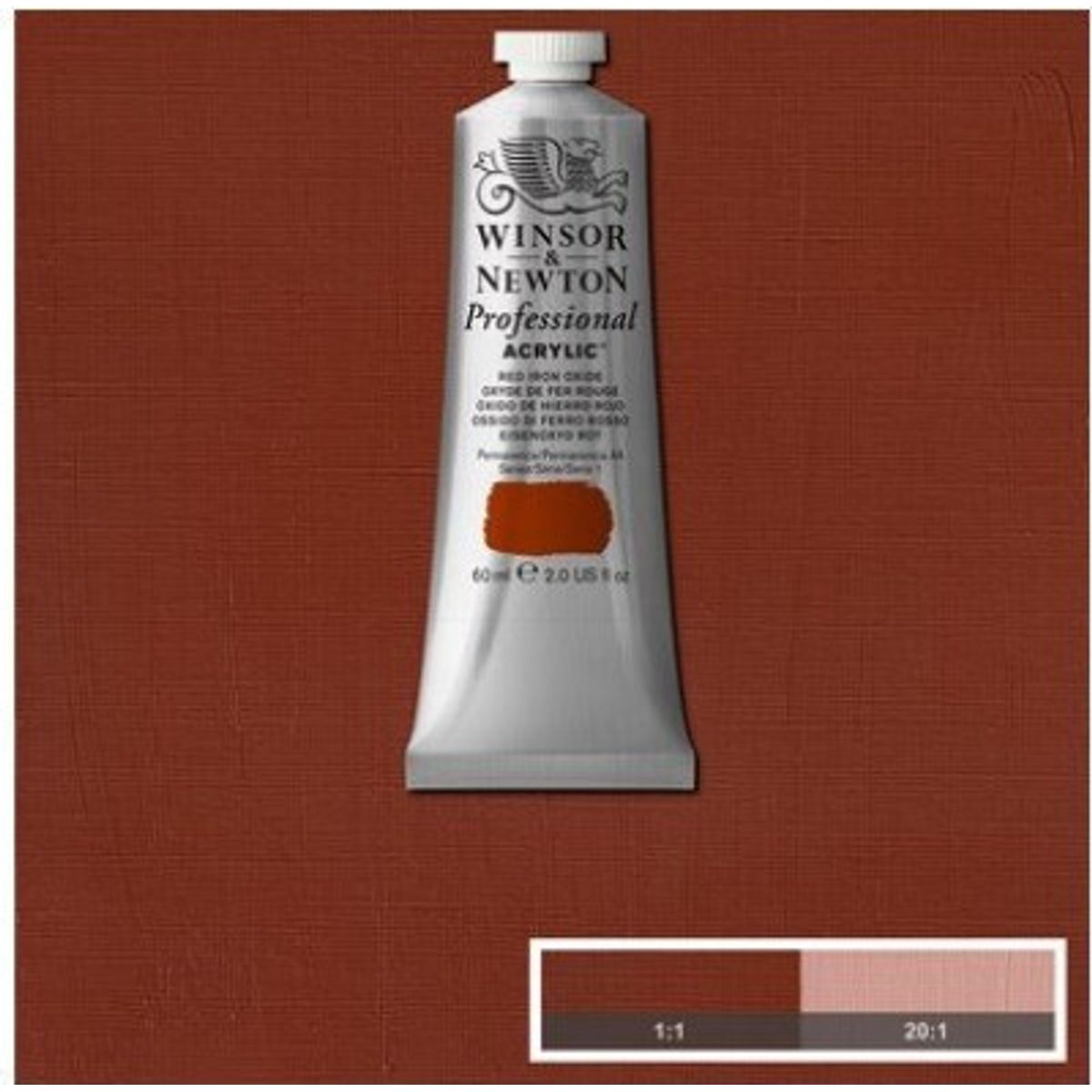 Winsor & Newton - Akrylmaling - Red Iron Oxide 60 Ml