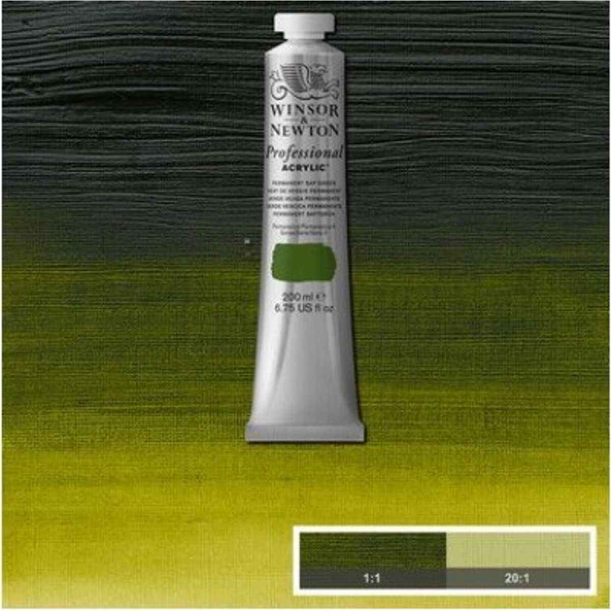 Winsor & Newton - Akrylmaling - Permanent Sap Green 200 Ml