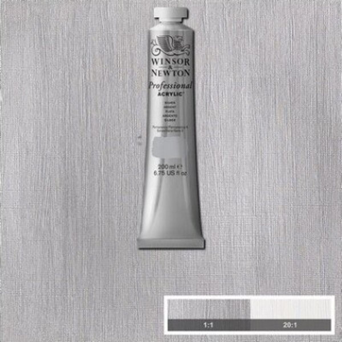 Winsor & Newton - Akrylmaling - Silver 200 Ml