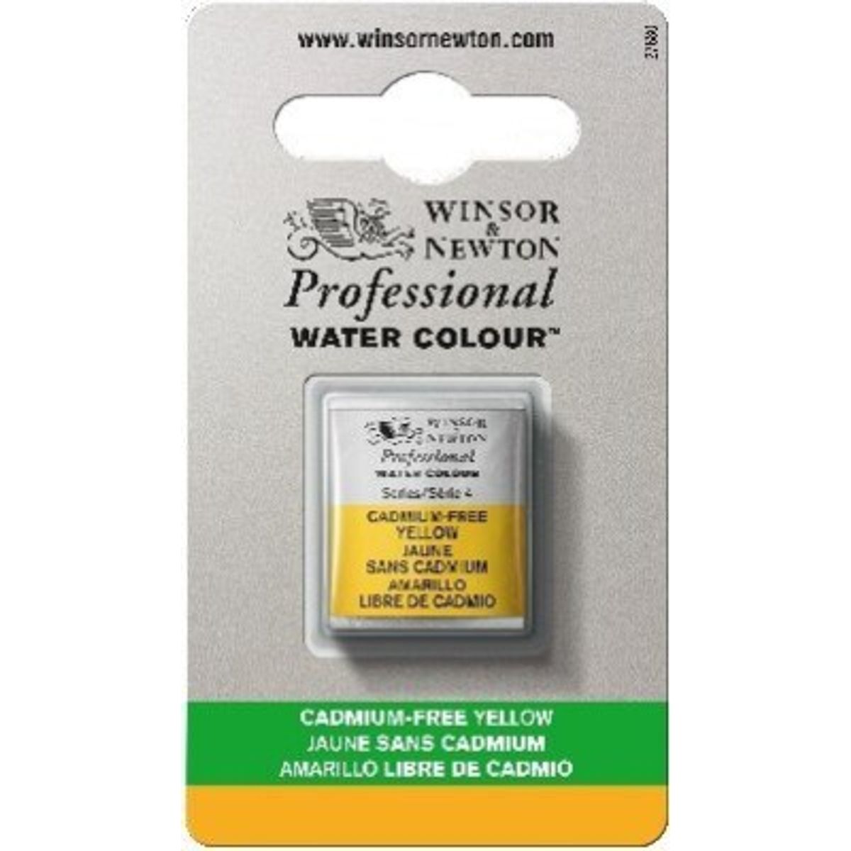 Winsor & Newton - Akvarelfarve 1/2 Pan - Cadmium Free Yellow