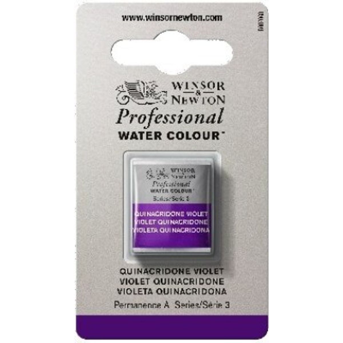 Winsor & Newton - Akvarelfarve 1/2 Pan - Quinacridone Violet