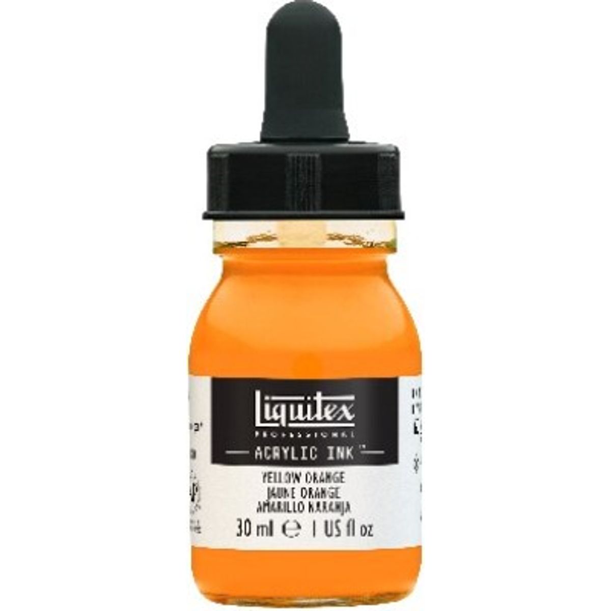 Liquitex - Acrylic Ink Blæk - Yellow Orange 30 Ml