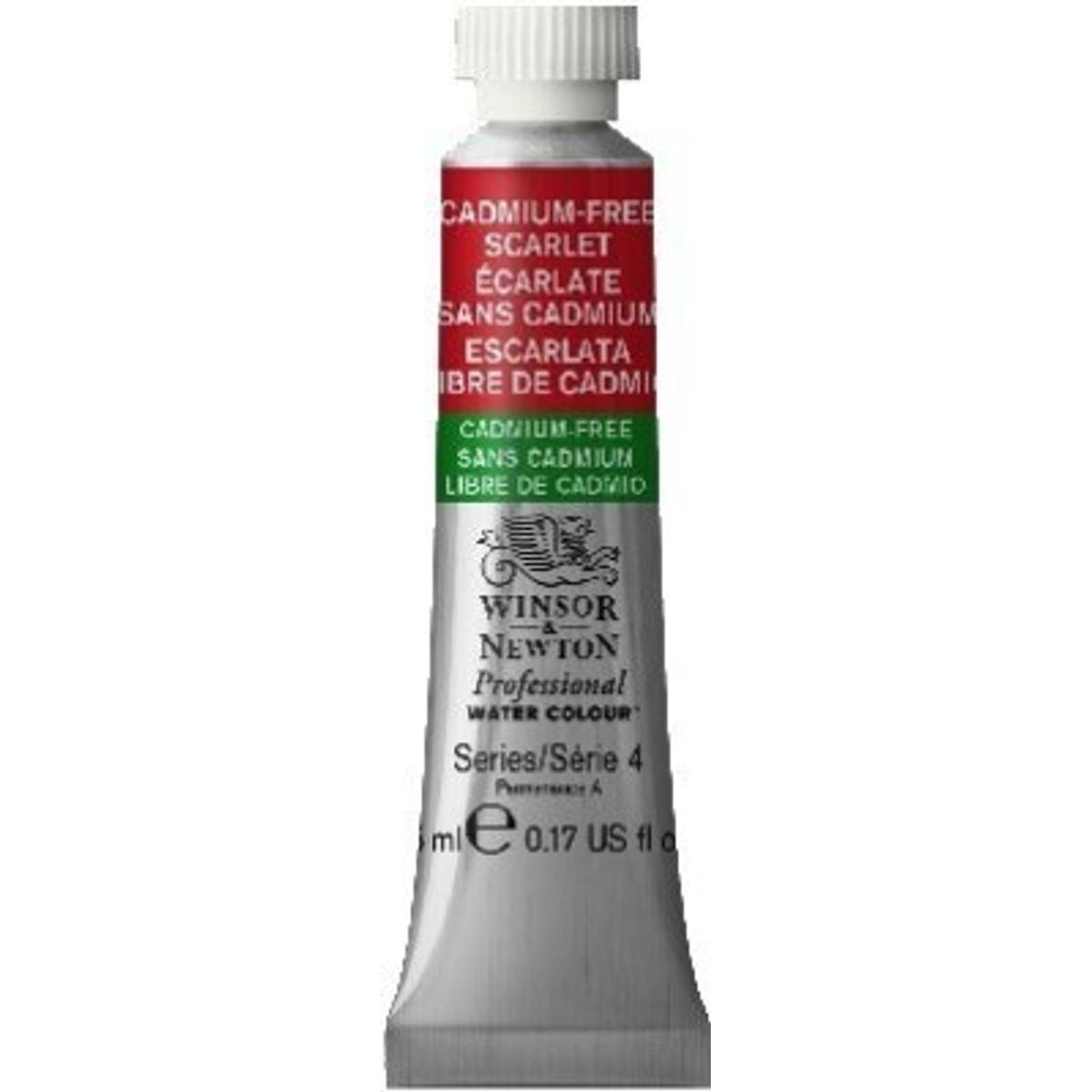 Winsor & Newton - Akvarelfarve - Cadmium Free Scarlet 5 Ml