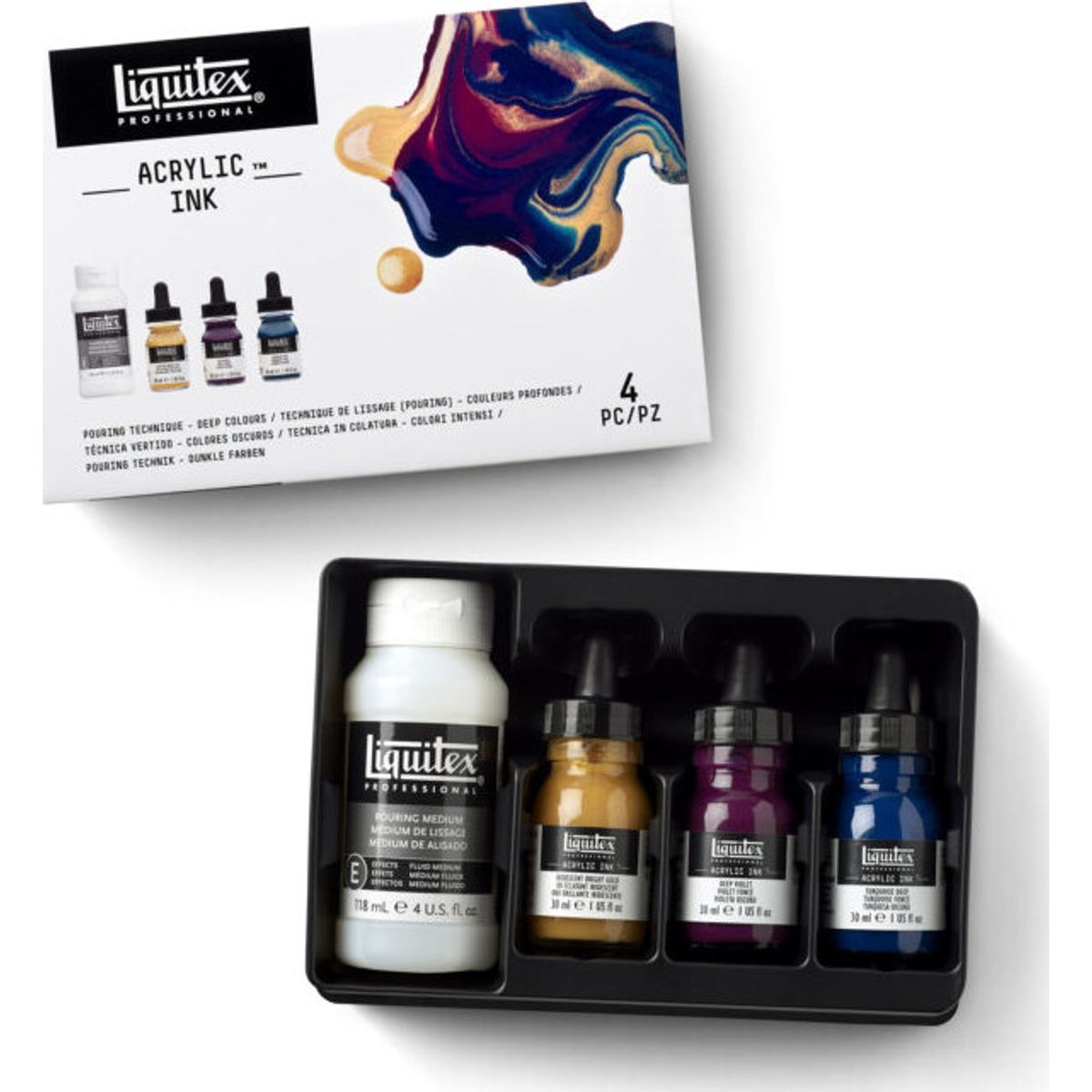 Liquitex - Acrylic Ink - Pro Ink Explore Deep Colours