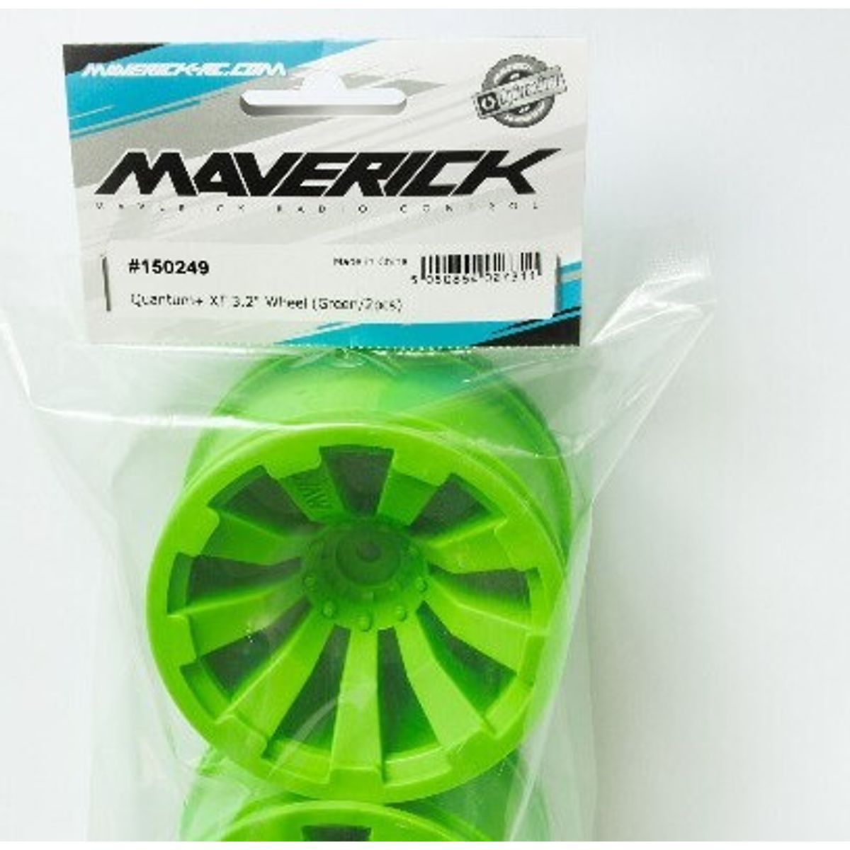 Quantum+ Xt 3.2in Wheel (green/2pcs) - Mv150249 - Maverick Rc