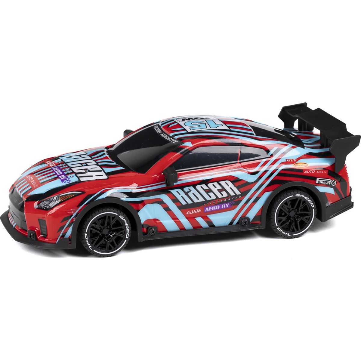 Racer R/c 1:18, 2,4ghz W/light & Try Me, Red/blue - Tec-toy