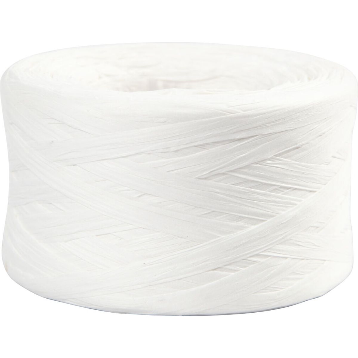 Raffia Papirgarn - B 7-8 Mm - Hvid - 100 M