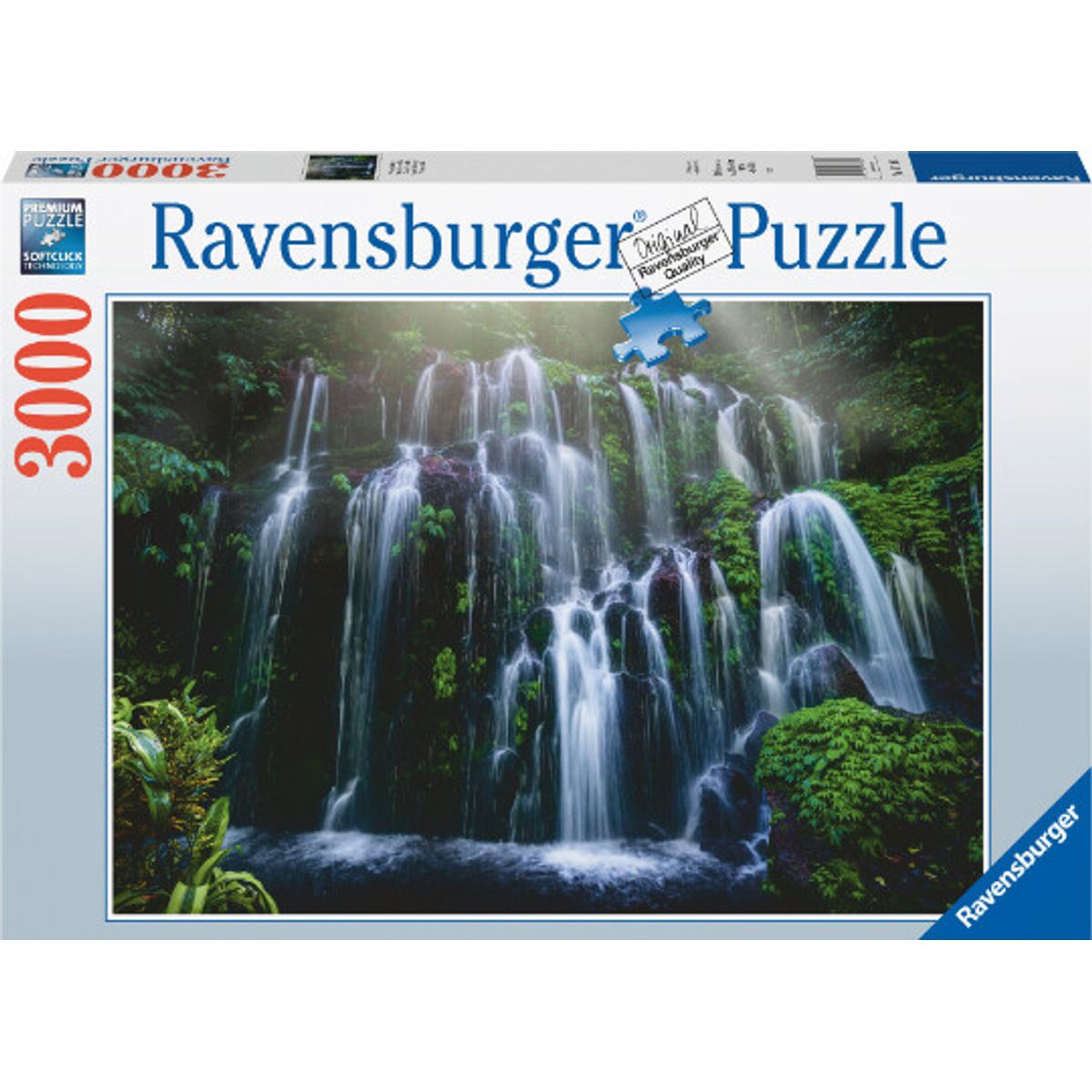 Ravensburger Puslespil - 3000 Brikker - Vandfald I Bali