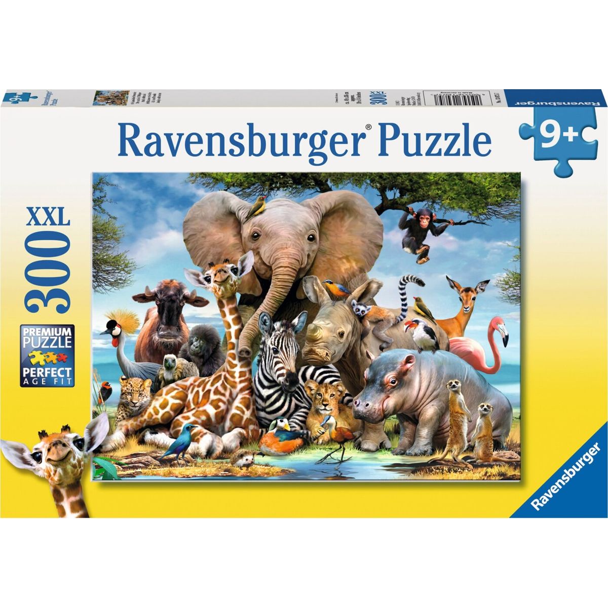 Ravensburger Puslespil - Afrikanske Dyr - 300 Xxl Brikker