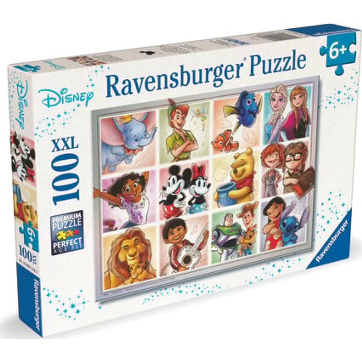 Ravensburger - Disney Multicharacter 100 Brikker Xxl