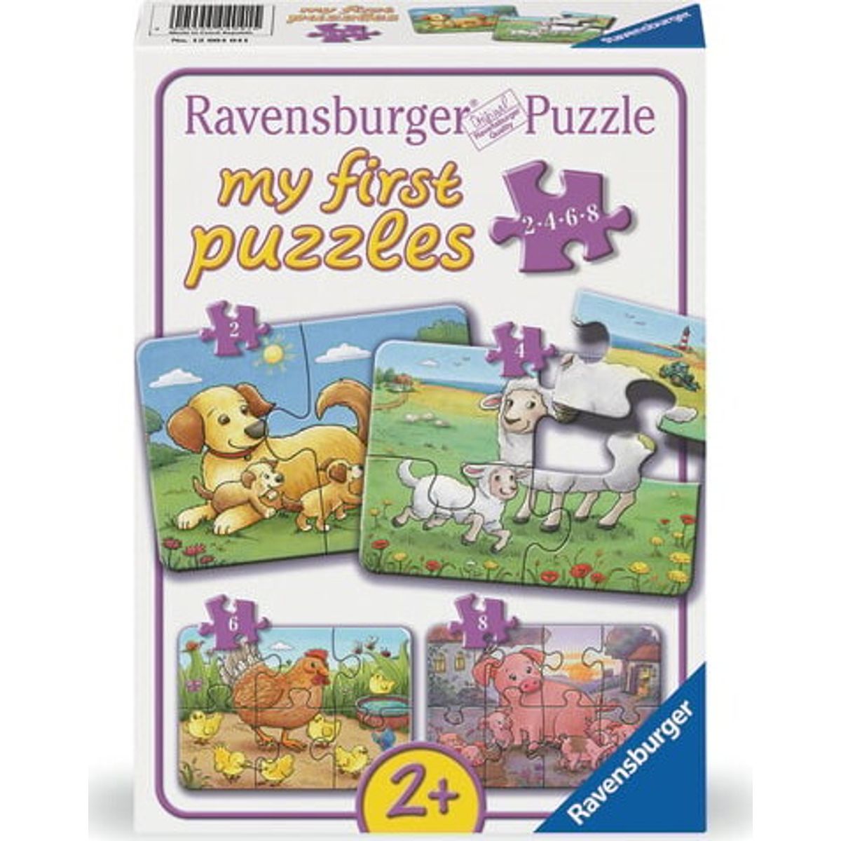 Ravensburger - Farm Animal Families 2/4/6/8 Brikker