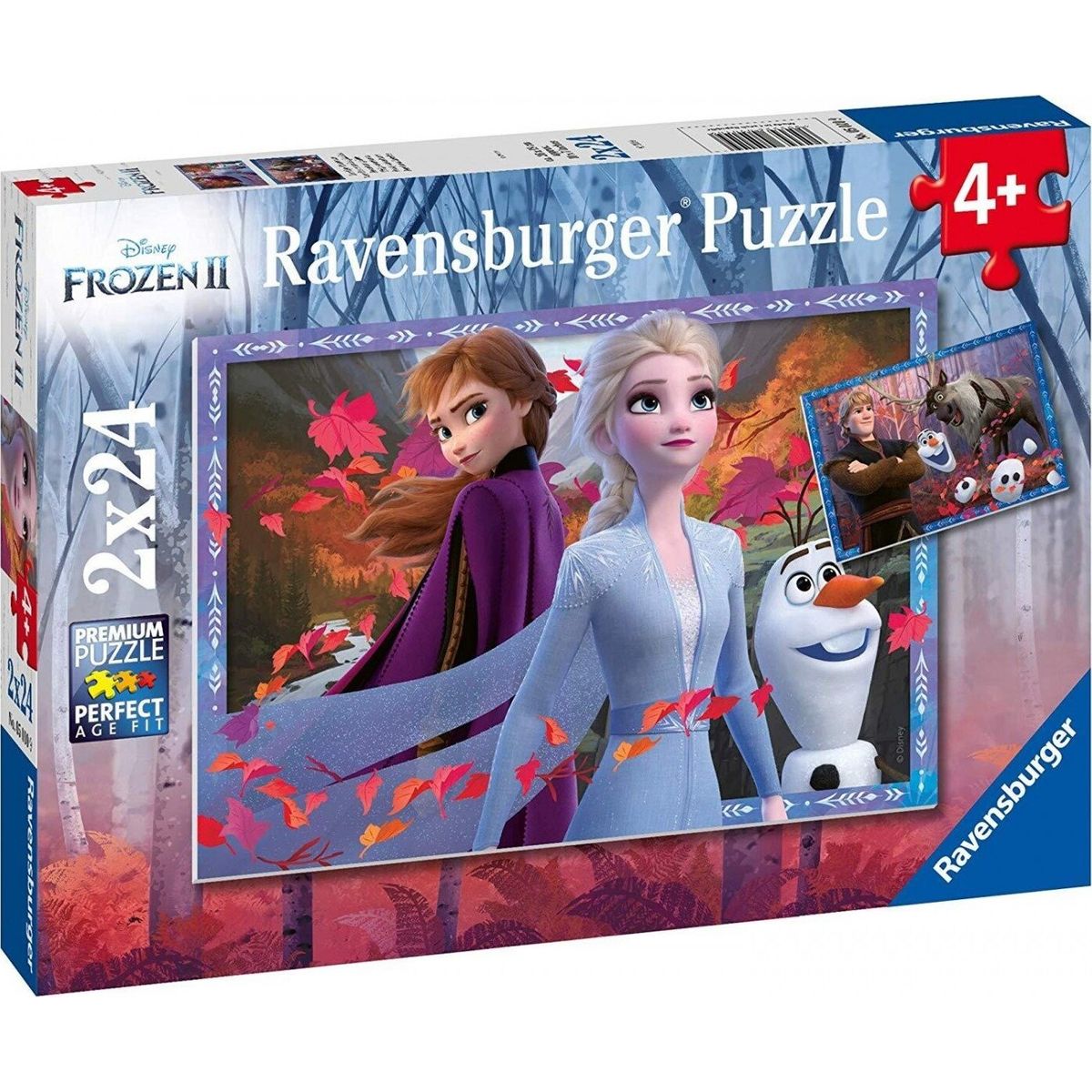 Frost Puslespil - Disney Frost 2 - 2x24 Brikker - Ravensburger