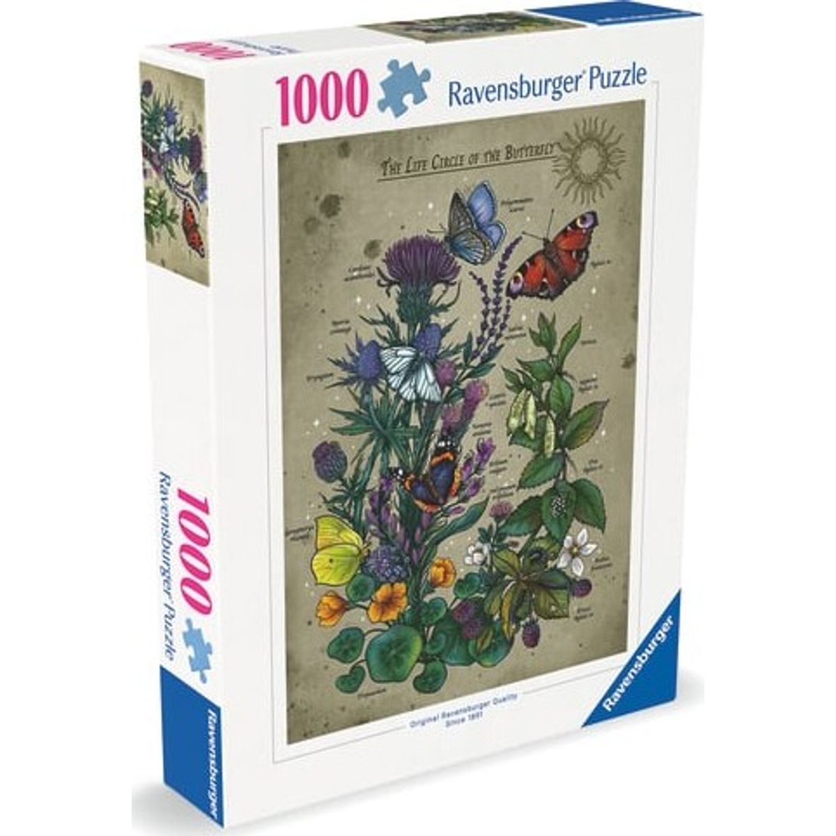 Ravensburger - Lifecircle Butterfly - 1000 Brikker