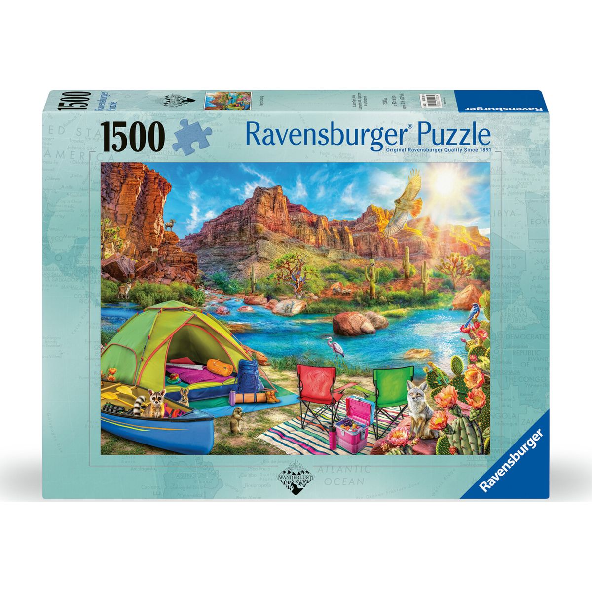 Ravensburger Puslespil - 1500 Brikker - Canyon Camping