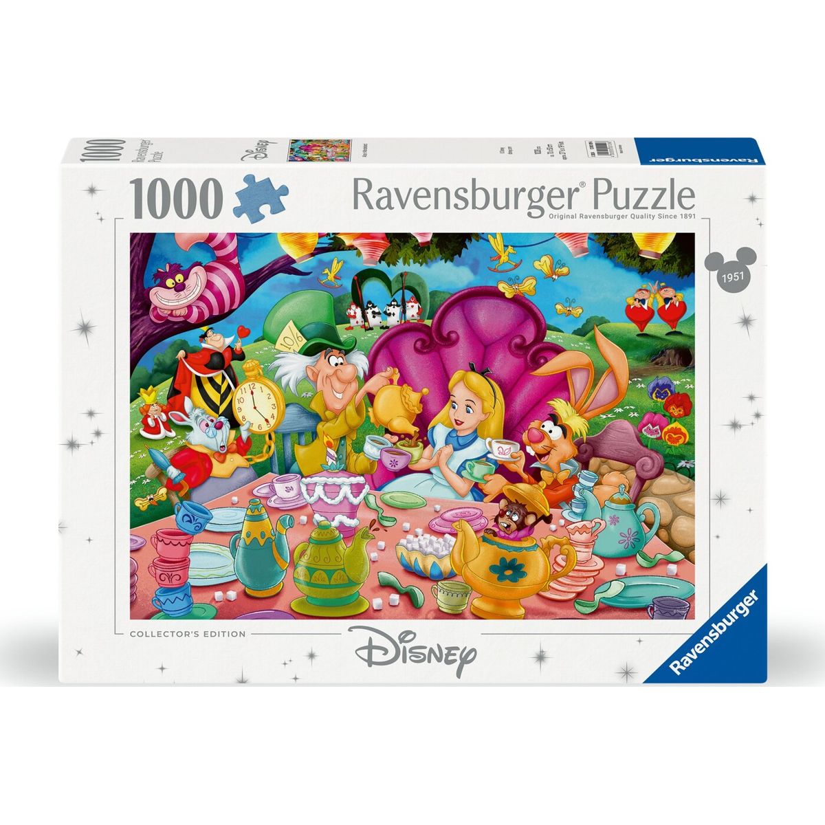 Ravensburger Puslespil - Alice In Wonderland - Disney - 1000 Brikker