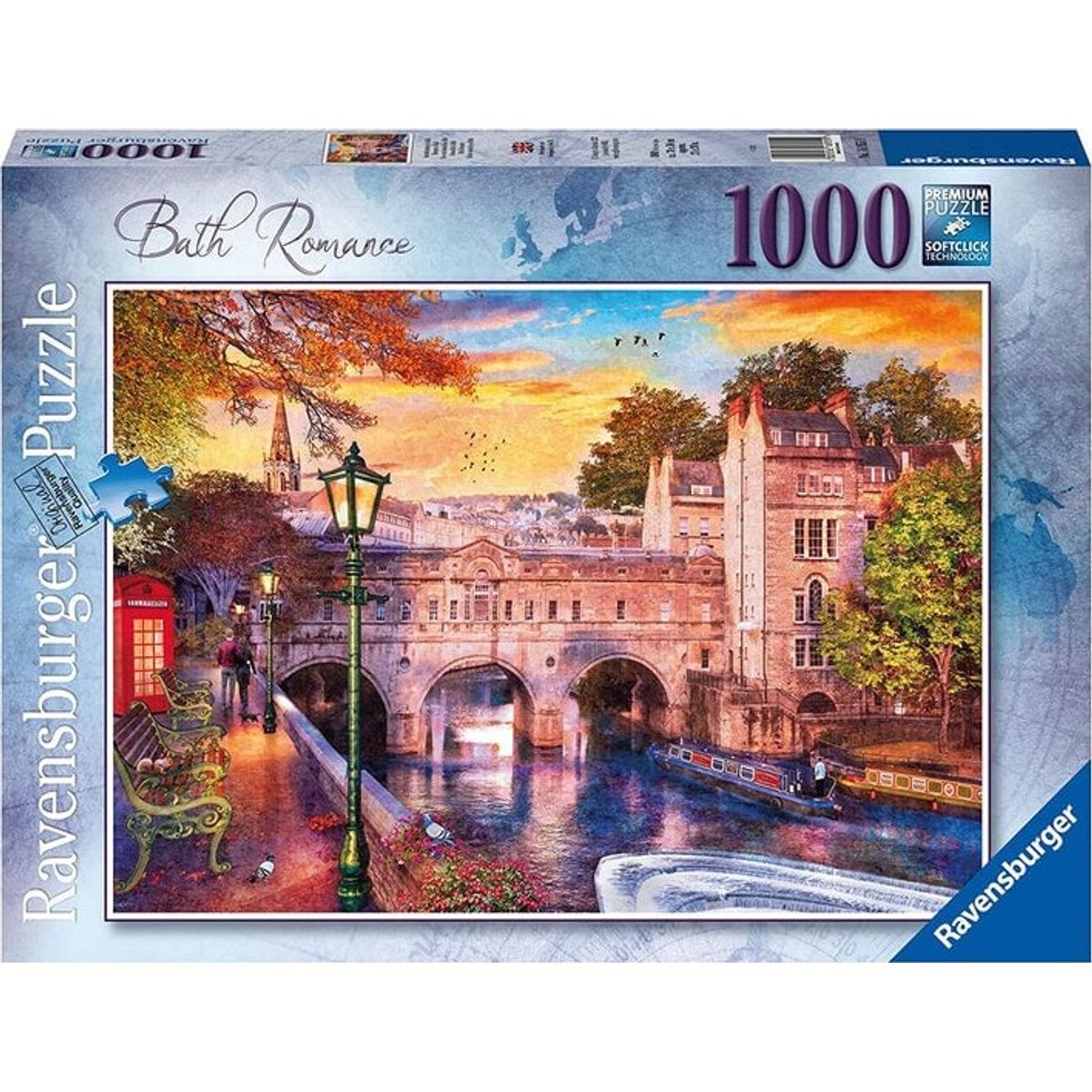 Ravensburger Puslespil - 1000 Brikker - Bath Romance