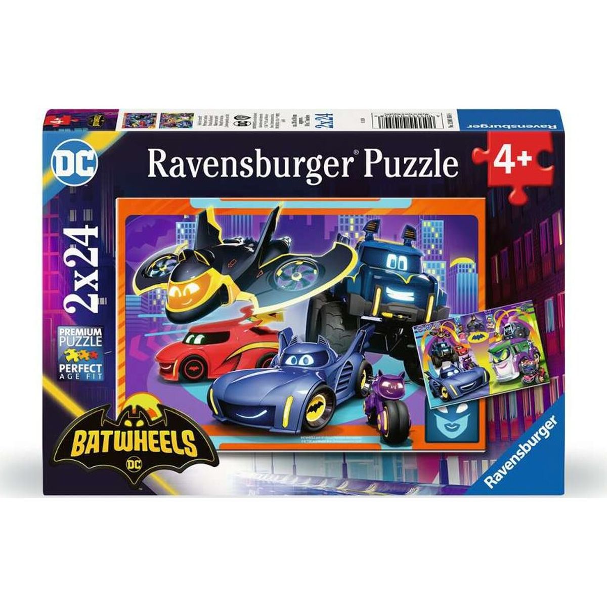 Ravensburger Puslespil - Batwheels - Dc Comics - 2x24 Brikker