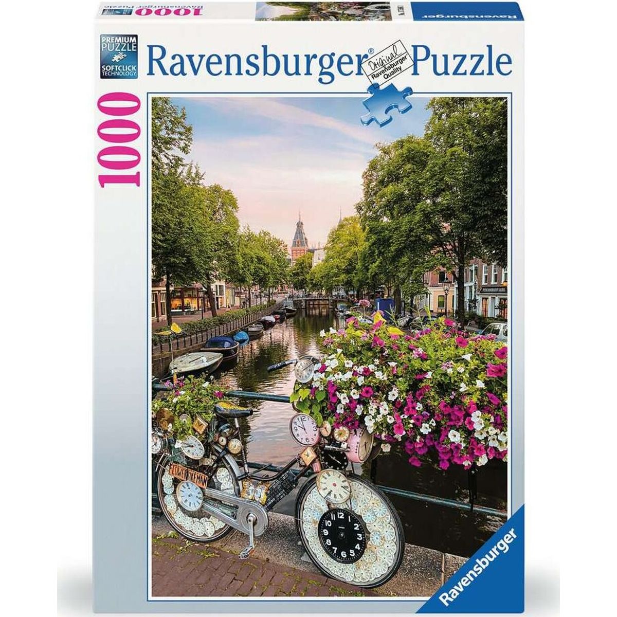 Ravensburger Puslespil - Cykel I Amsterdam - 1000 Brikker