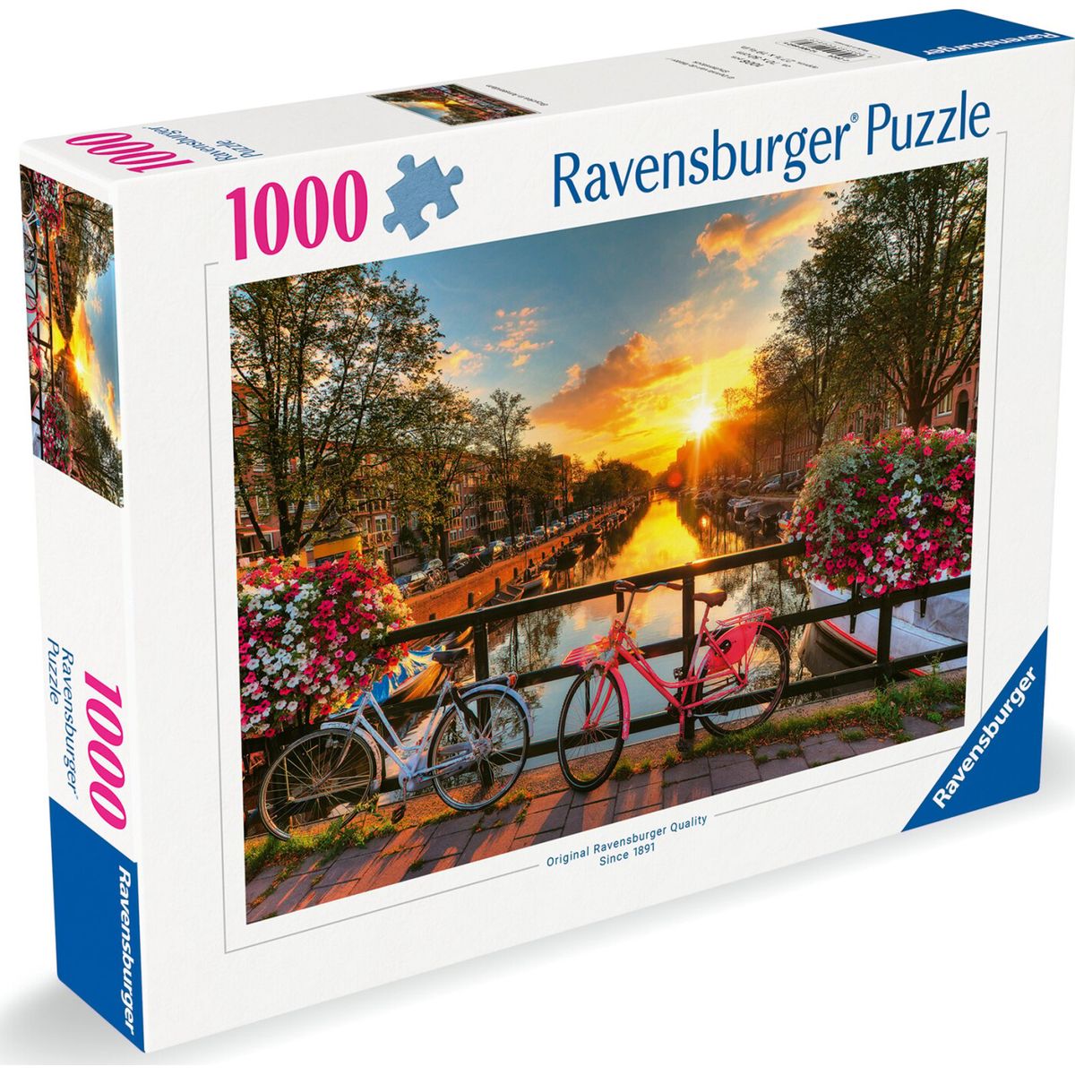 Ravensburger Puslespil - 1000 Brikker - Cykler I Amsterdam