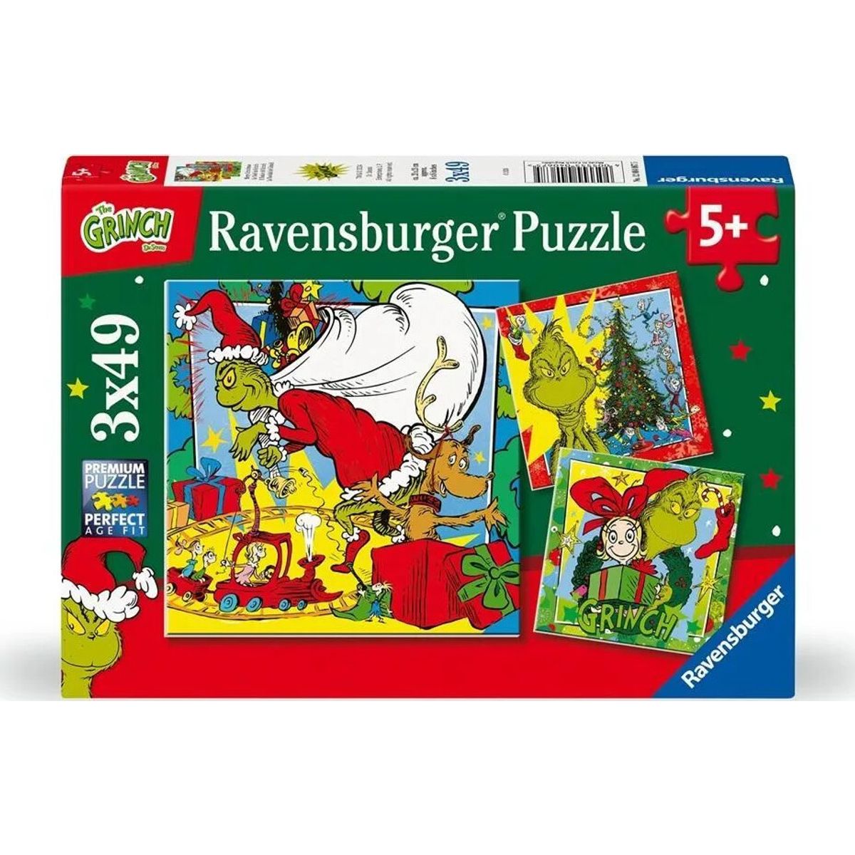 Ravensburger Puslespil - The Grinch - 3x49 Brikker