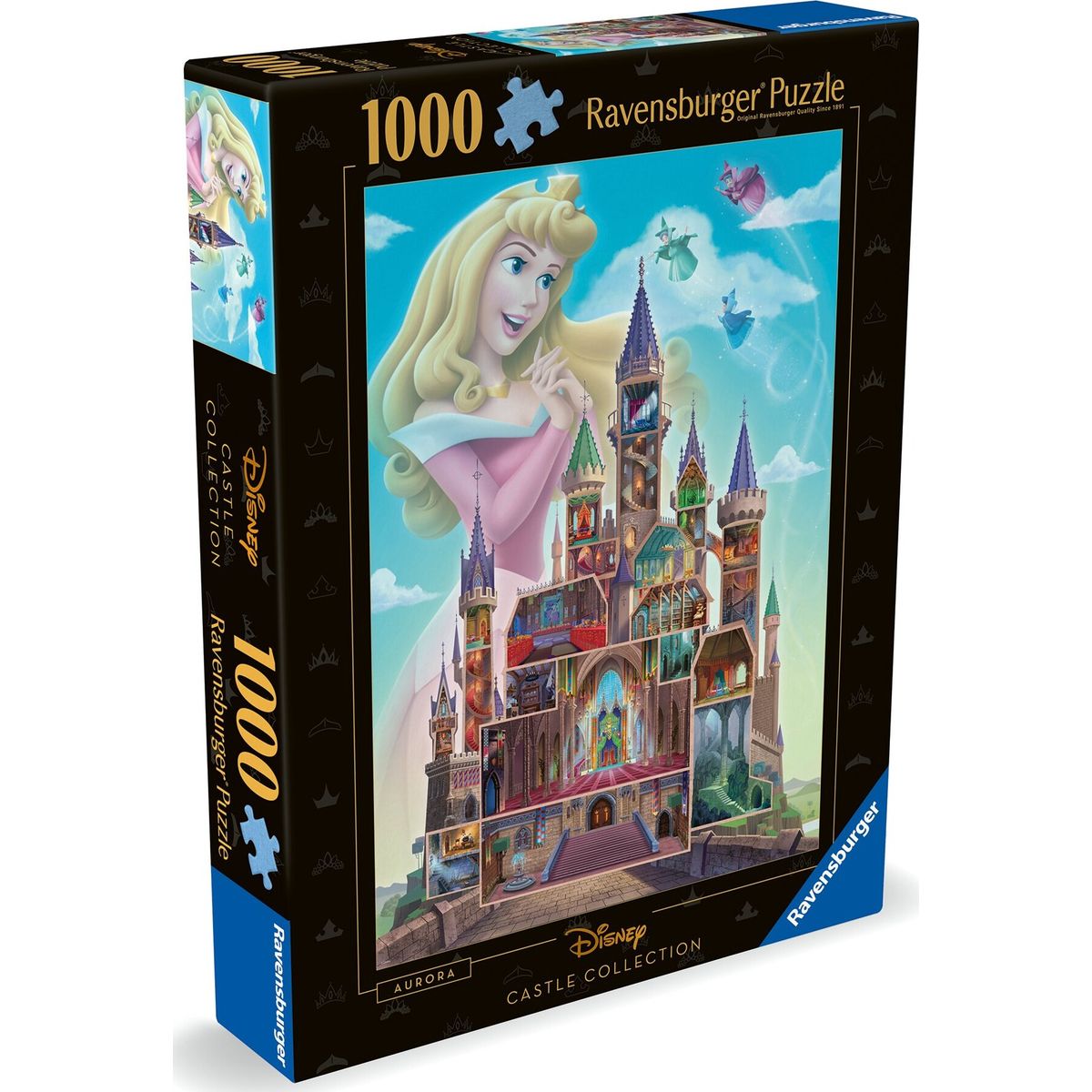 Ravensburger Puslespil - Disney Castle - Tornerose - 1000 Brikker