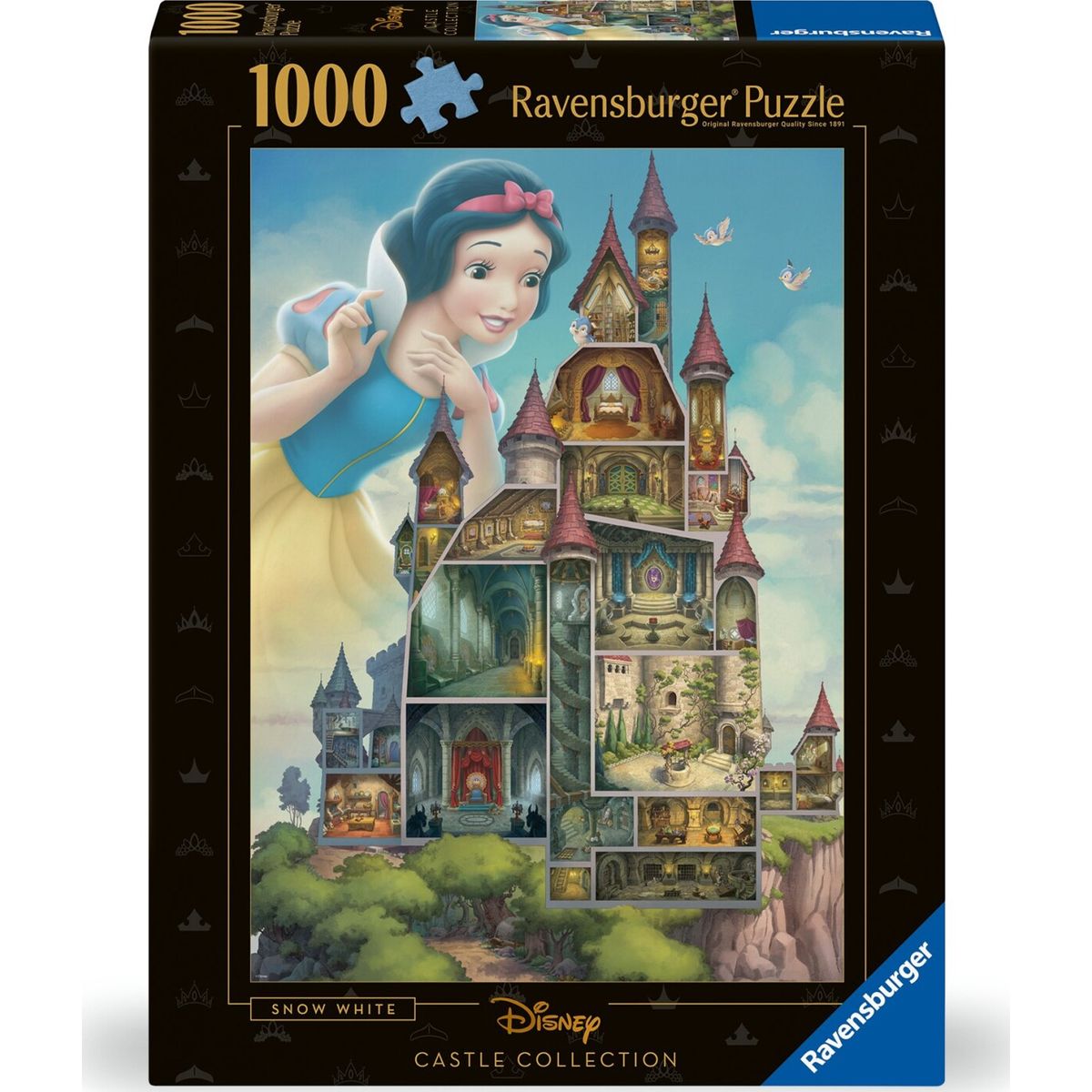 Ravensburger Puslespil - Disney Castle - Snehvide - 1000 Brikker