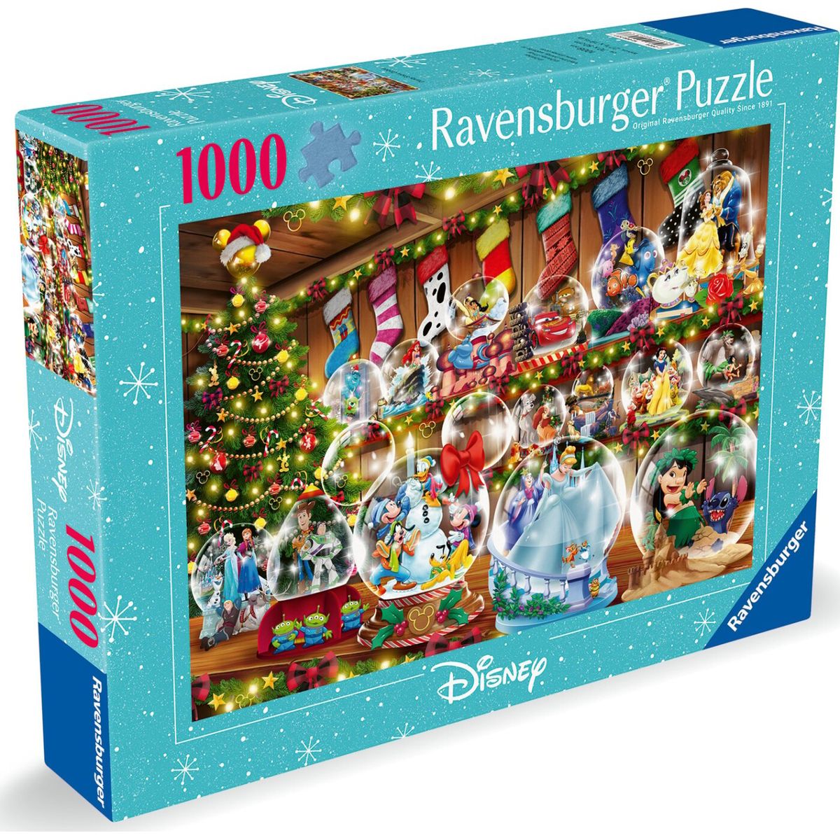 Disney Julepuslespil - Christmas - 1000 Brikker - Ravensburger