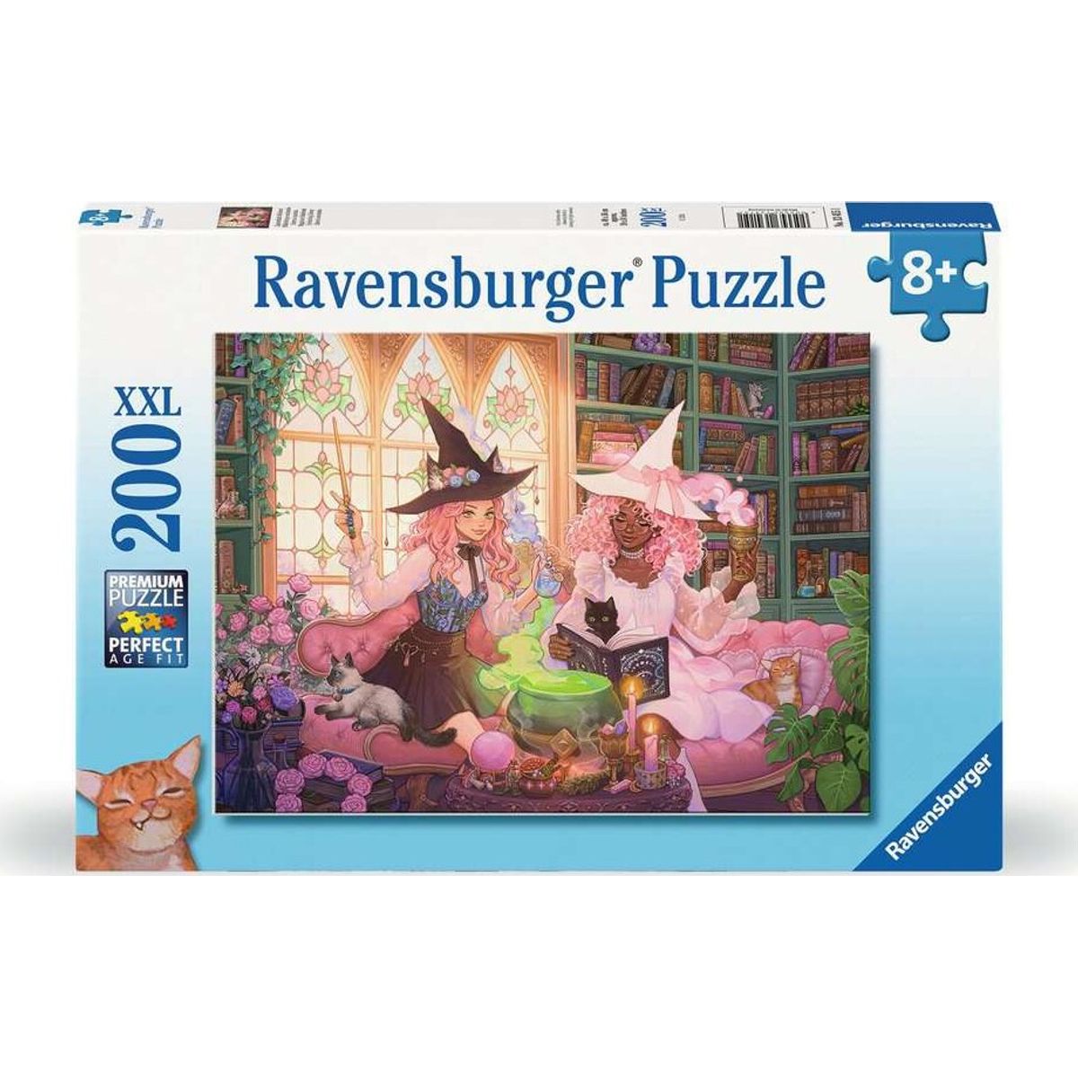 Ravensburger Puslespil Enchanting Library - 200 Xxl Brikker