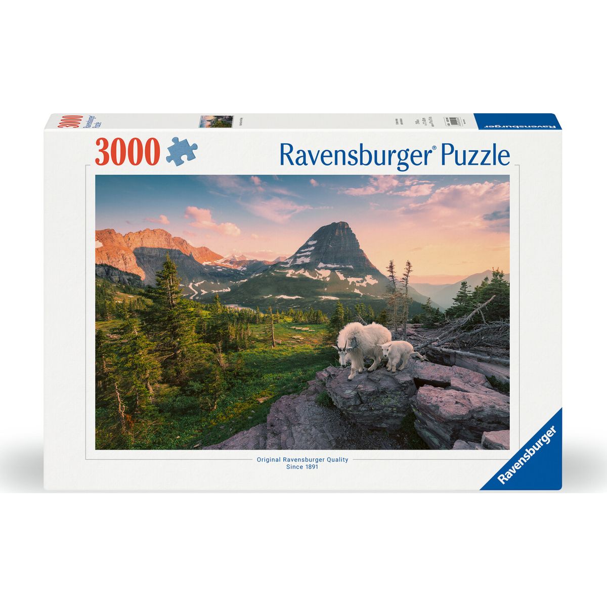 Ravensburger Puslespil - 3000 Brikker - Geder I Bjergene