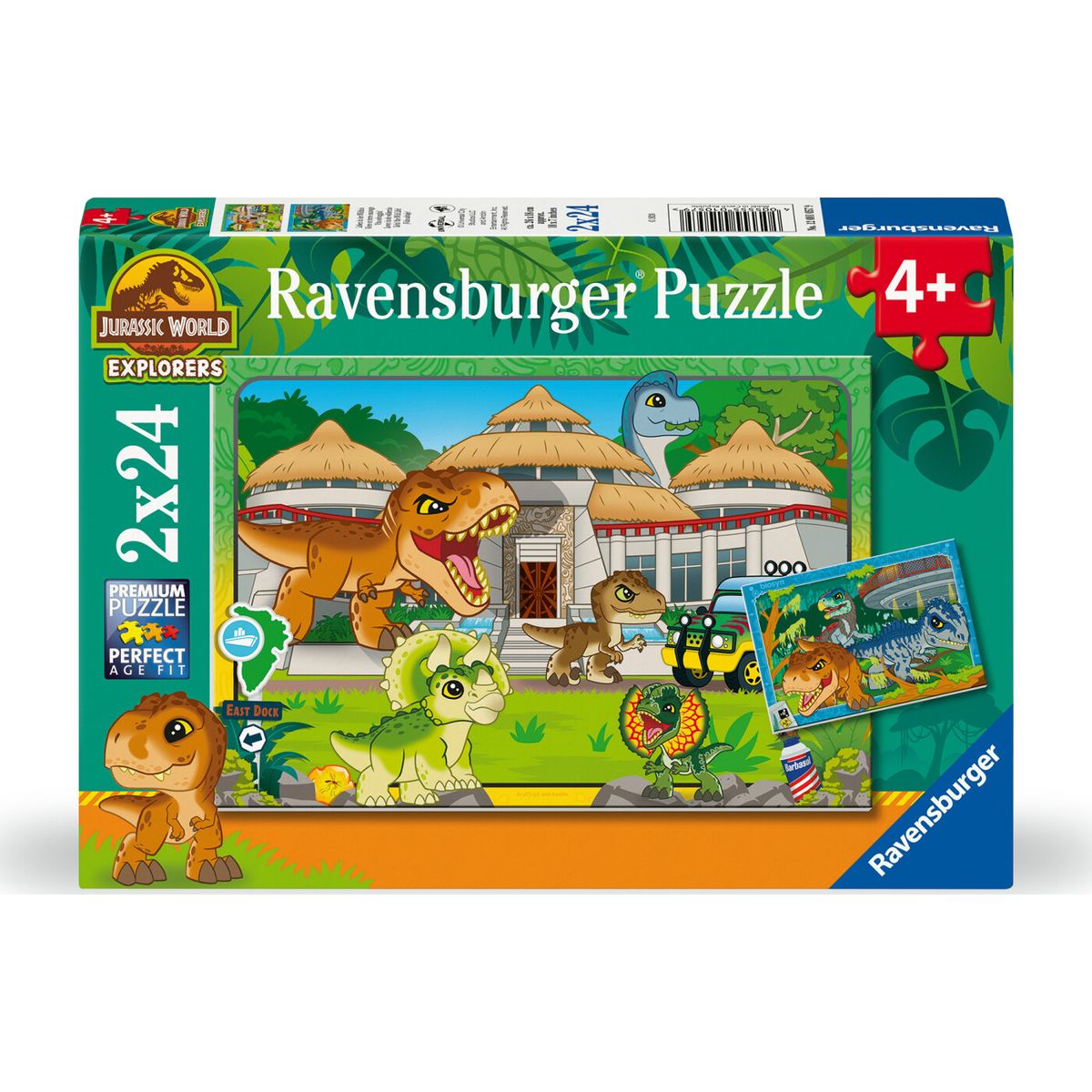 Ravensburger Puslespil - Jurassic World Explorers - 3x49 Brikker