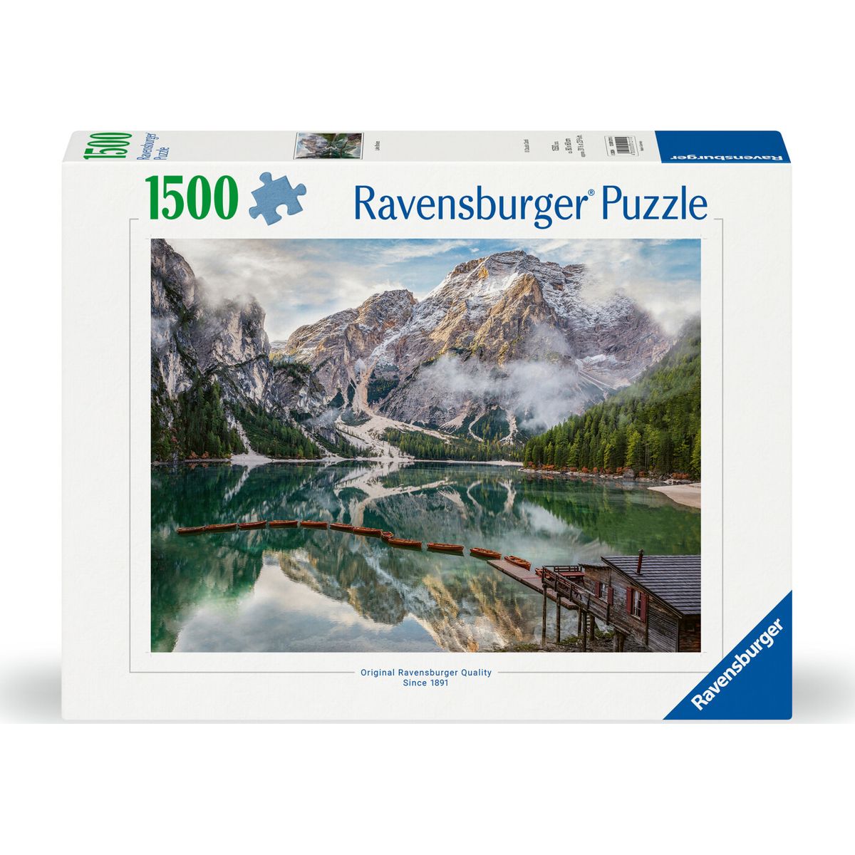 Ravensburger Puslespil - 1500 Brikker - Lake Braies