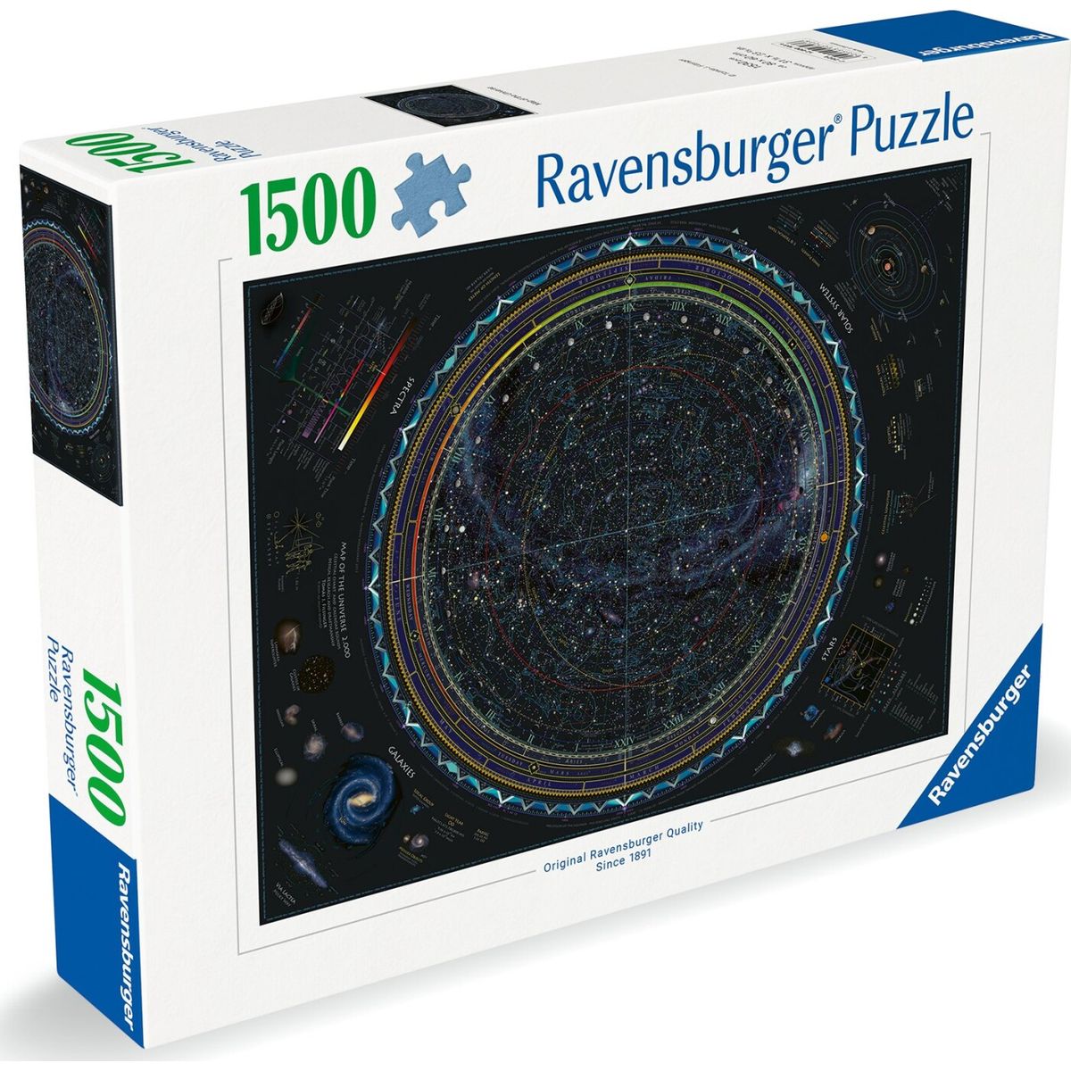 Ravensburger Puslespil - Map Of The Universe - 1500 Brikker