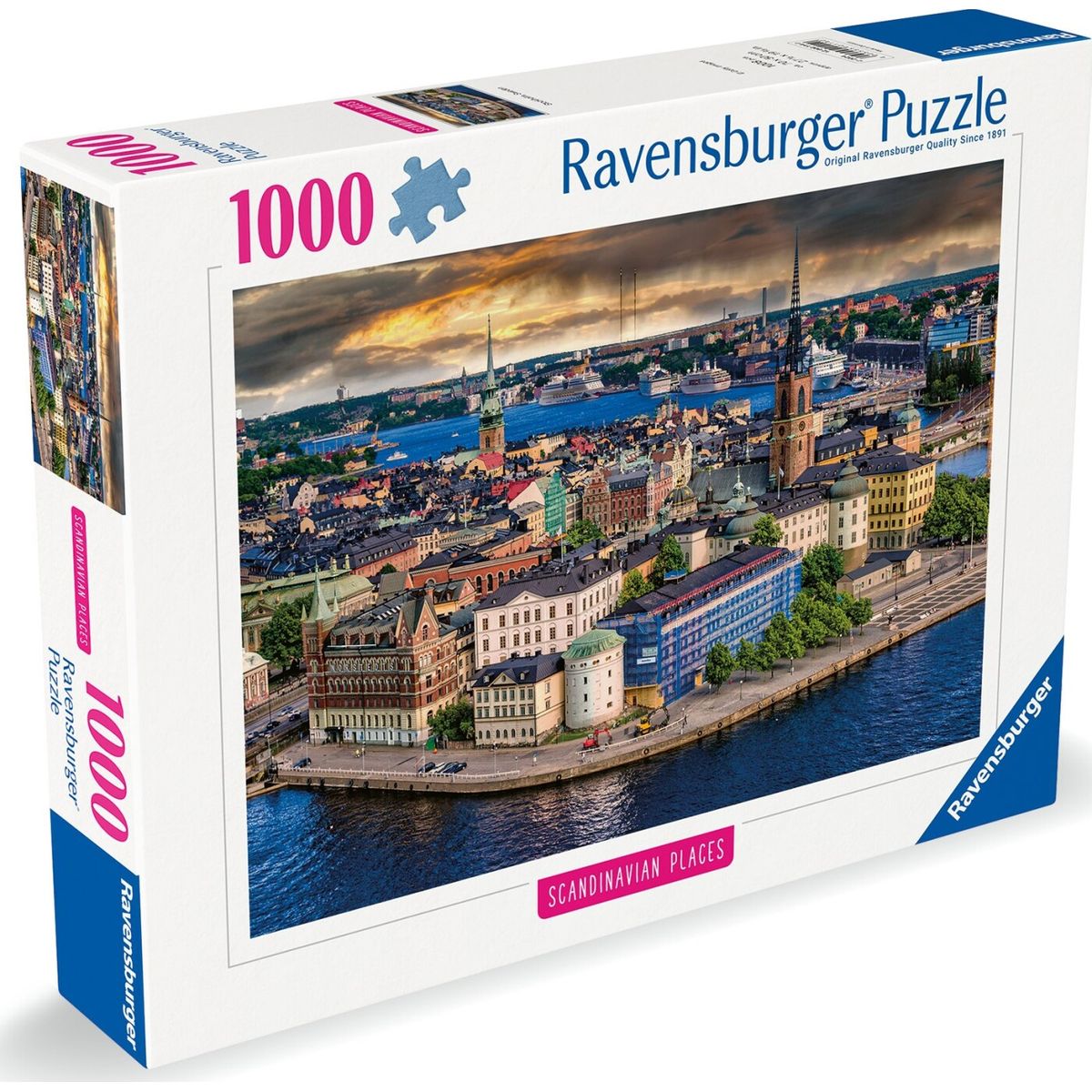 Ravensburger Puslespil - Stockholm Sweden - 1000 Brikker