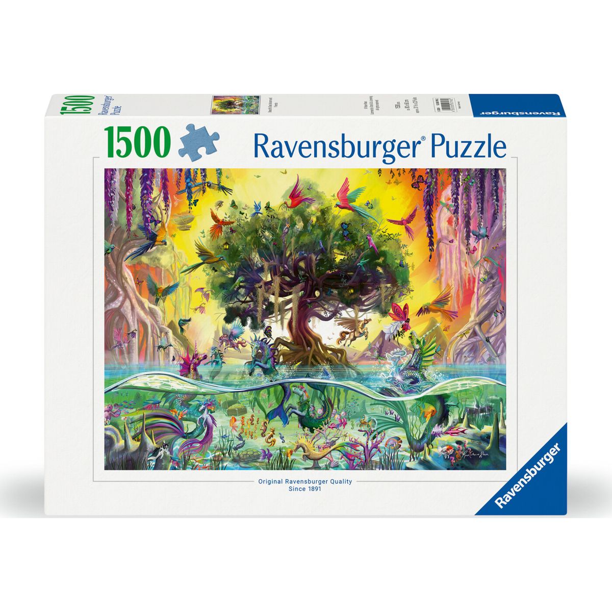 Ravensburger Puslespil - 1500 Brikker - Sø Enhjørning