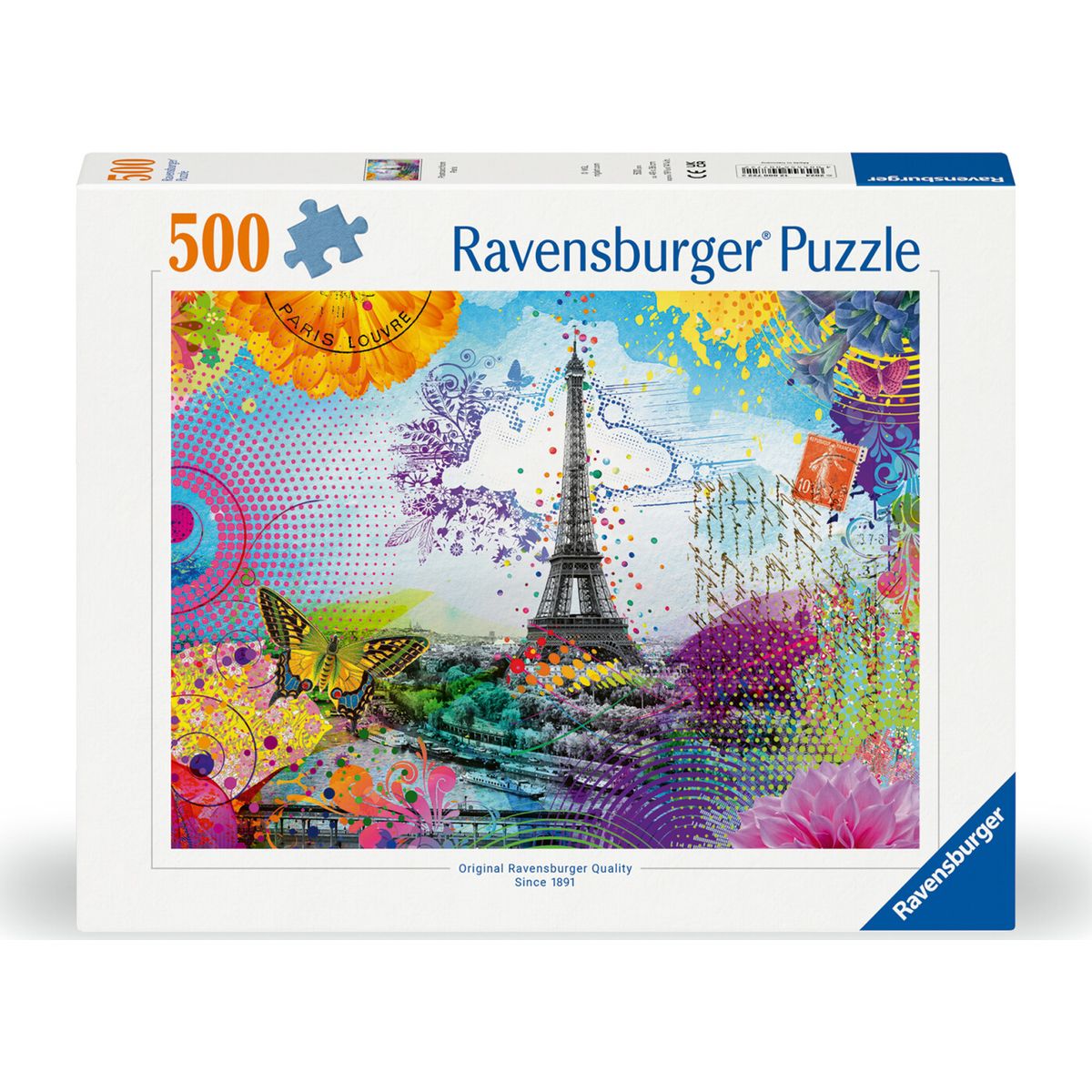 Paris Puslespil - Postcard From Paris - 500 Brikker - Ravensburger